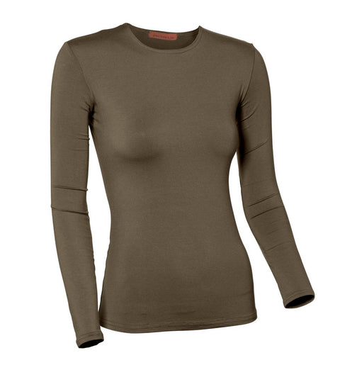 PB&J Ladies Lycra Long Sleeve Shell - Steel