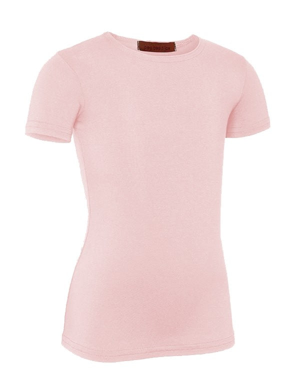 PB&J Girls Lycra Short Sleeve Shell - Pink
