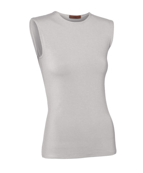 PB&J Ladies Lycra Sleeveless Shell - Light Gray