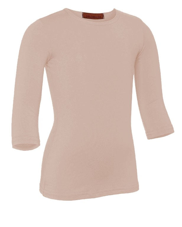 PB&J Girls Lycra 3/4 Sleeve Shell - Blush 59