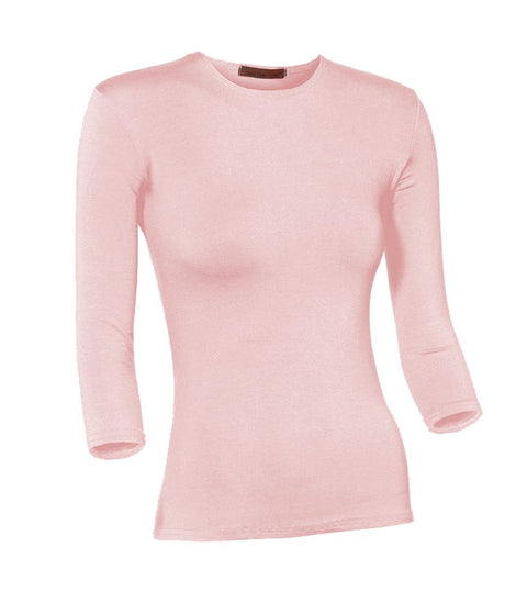 PB&J Ladies Lycra 3/4 Sleeve Shell - Pink