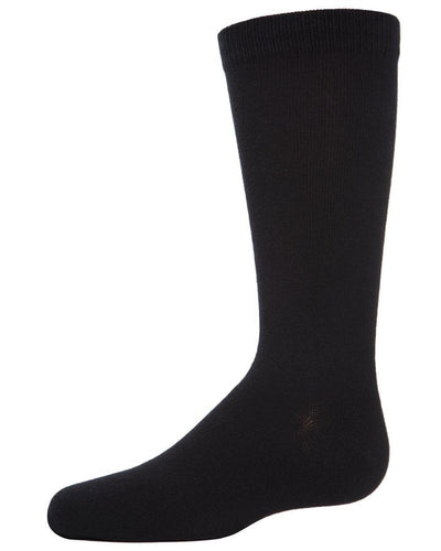 Memoi Boys Flat Knit Crew Socks 3-pack - Black MK-10951