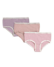 Memoi Girls Solid Panties 3-Pack MKU-1001