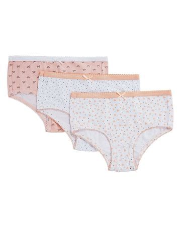 FBZ Girls Set of 3 Underwear Bears and Bows main image 0