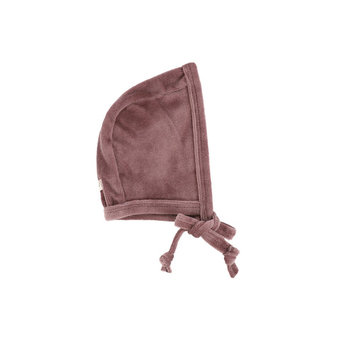 Lil Legs Classic Velour Bonnet - Muted Plum