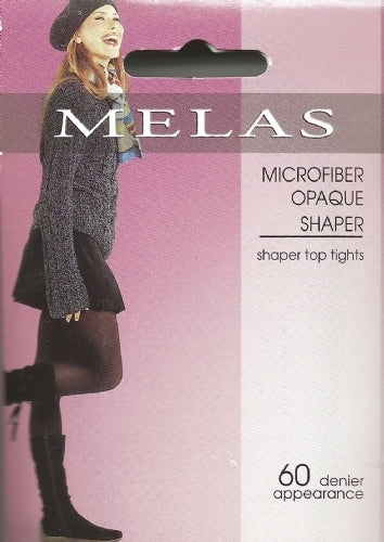 Melas Microfiber Opaque Shaper 60 Denier Tights - Charcoal Gray AT-713