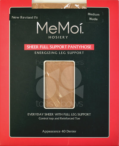 Memoi Full Support 40 Denier Sheer Stockings - Nude MS-620