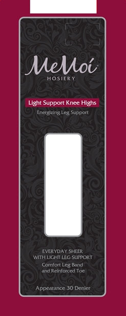 Memoi Light Support 30 Denier Knee Highs - Honey MS-715