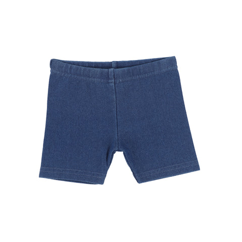 Lil Legs Biker Shorts - Midwash