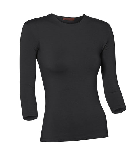 PB&J Ladies Modal 3/4 Sleeve Shell - Charcoal