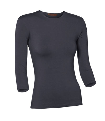 PB&J Ladies Modal 3/4 Sleeve Shell - Dark Navy