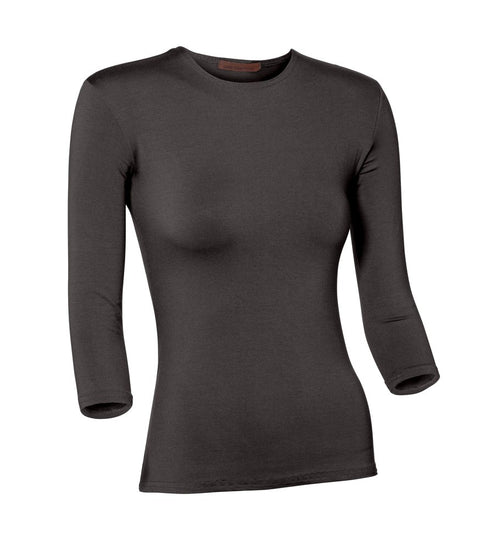 PB&J Ladies Modal 3/4 Sleeve Shell - Gray