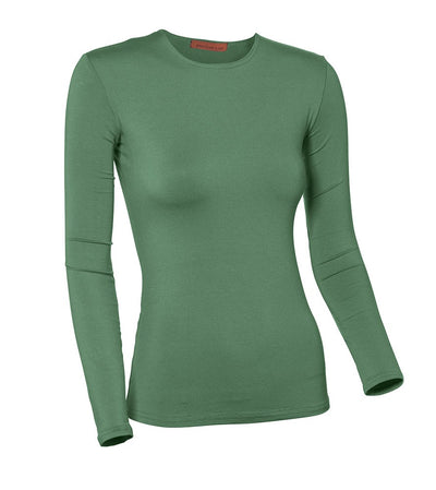 PB&J Ladies Modal Long Sleeve Shell - Green