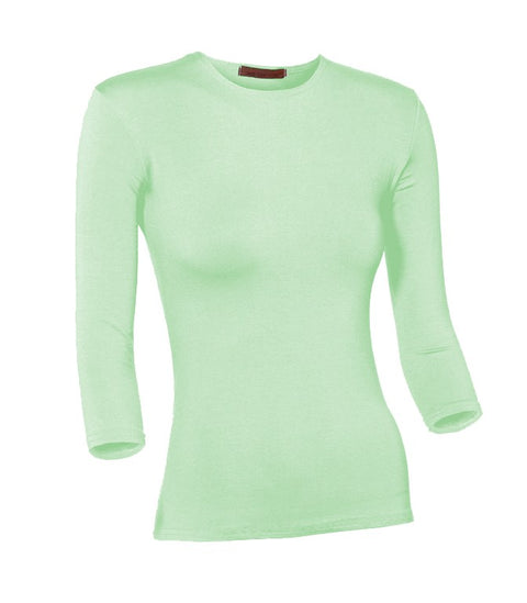 PB&J Ladies Modal 3/4 Sleeve Shell - Mint