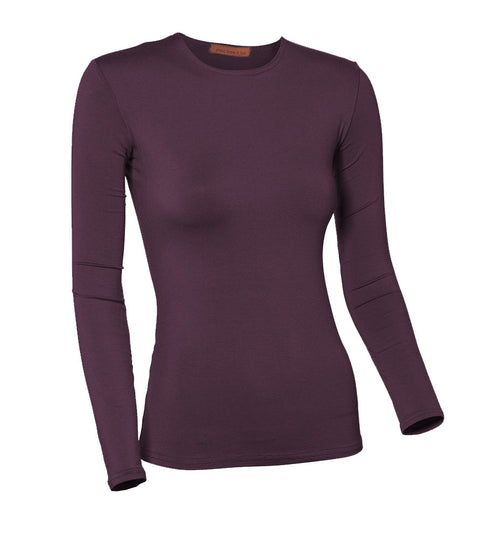 PB&J Ladies Modal Long Sleeve Shell - Purple