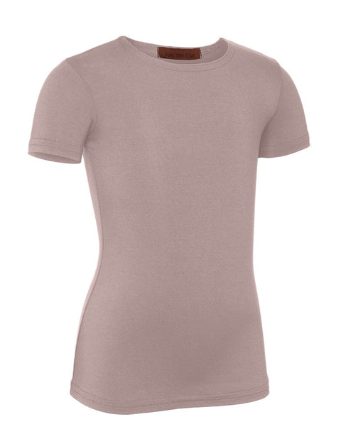 PB&J Girls Modal Short Sleeve Shell - Mauve