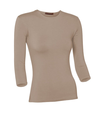 PB&J Ladies Modal 3/4 Sleeve Shell - Winter Rose