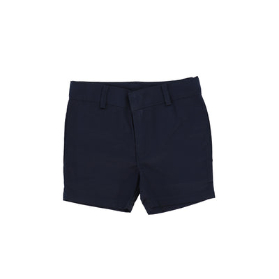 Lil Legs Boys Flat Cotton Dress Shorts - Navy