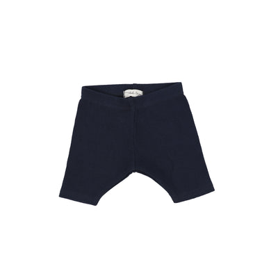 Lil Legs Ribbed Shorts - Navy