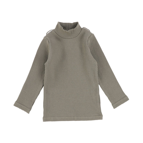 Lil Legs Mock Neck Top - Olive