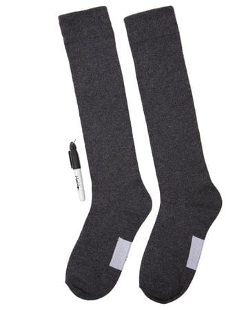 Memoi Girls Camp Knee Socks 3-pack - Charcoal Promo-710