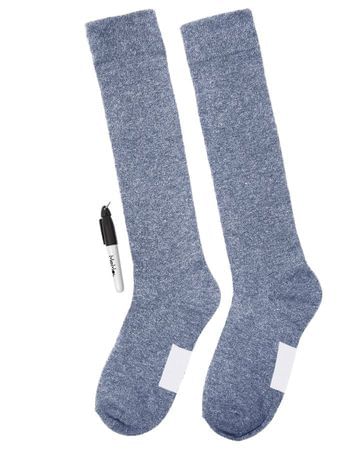 Memoi Girls Camp Knee Socks 3-pack - Light Denim Promo-710