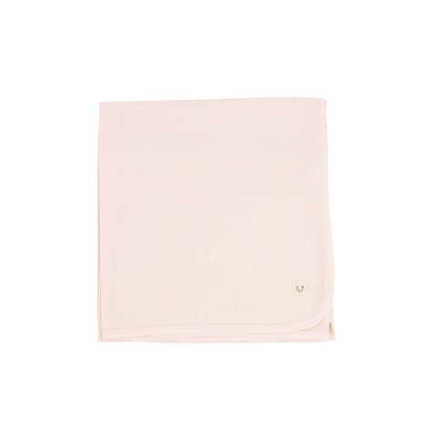 Lillette Ribbed Classic Blanket - Pale Pink