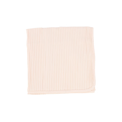 Lil Legs Wide Ribbed Blanket - Petal Pink