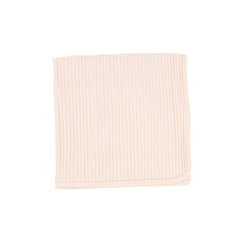 Lil Legs Wide Ribbed Blanket - Petal Pink