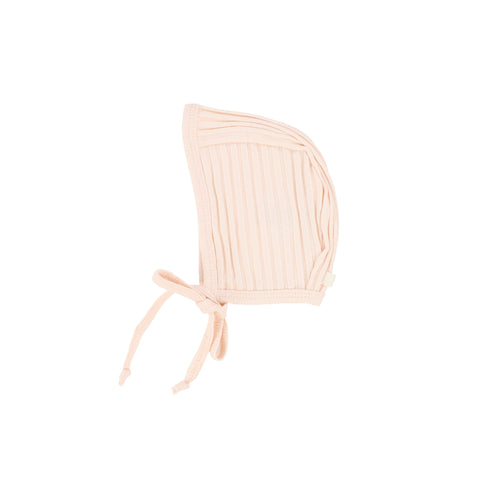 Lil Legs Wide Ribbed Bonnet - Petal Pink