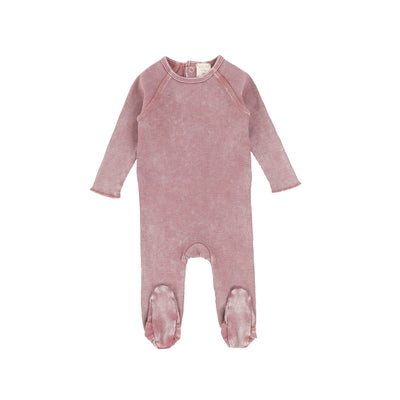 Analogie Denim Wash Footie - Pink Wash