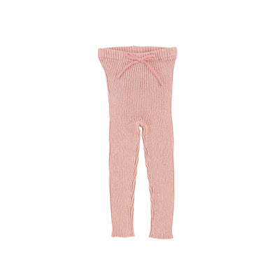 Analogie Knit Long Leggings - Pink