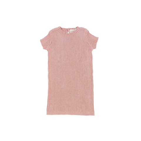 Analogie Short Sleeve Knit Sweater - Pink