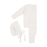 Lilette Pointelle Bris Set - White