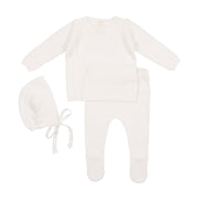 Lilette Pointelle Bris Set - White