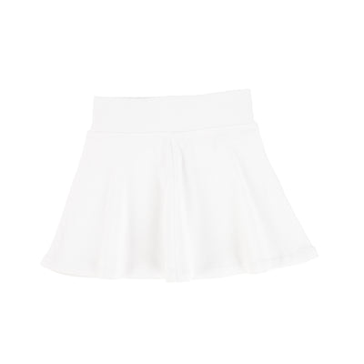 Lil Legs Ribbed Skirt - Pure White