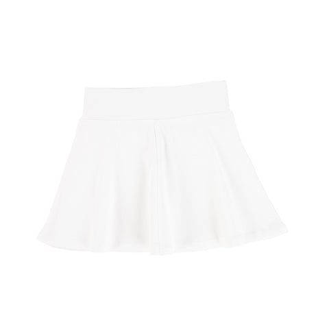 Lil Legs Ribbed Skirt - Pure White