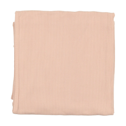Lilette Ribbed Blanket - Peach