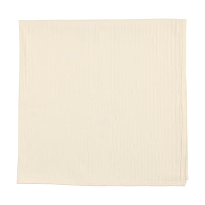 Lil Legs Ribbed Blanket - Cream