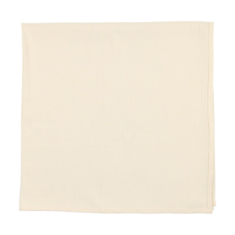 Lil Legs Ribbed Blanket - Cream
