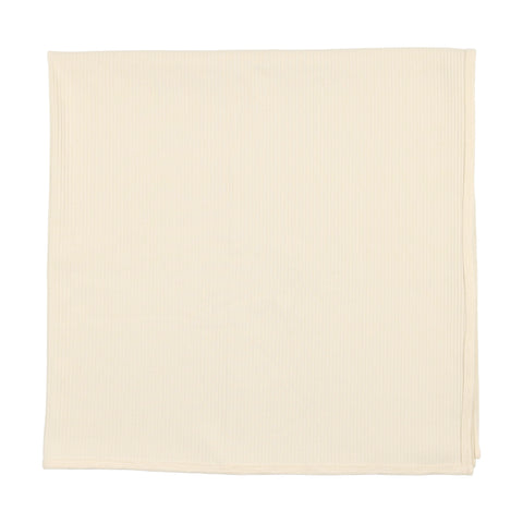 Lil Legs Ribbed Blanket - Cream