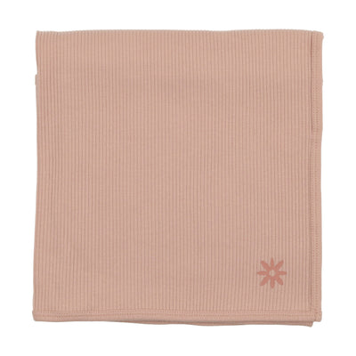 Lil Legs Ribbed Blanket - Pink Flower