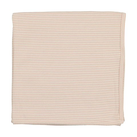 Lil Legs Ribbed Blanket - Pink Stripe