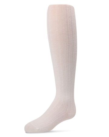 Spot On Basics Girls Ribbed Tights in Cream SP-3405