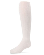 Spot On Basics Girls Ribbed Tights in White SP-3405