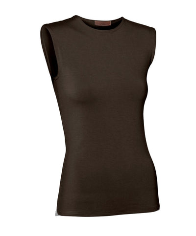 PB&J Ladies Cotton Sleeveless Shell - Brown