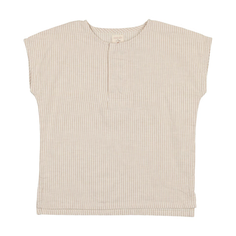 Analogie Snap Shirt - Oat Stripe