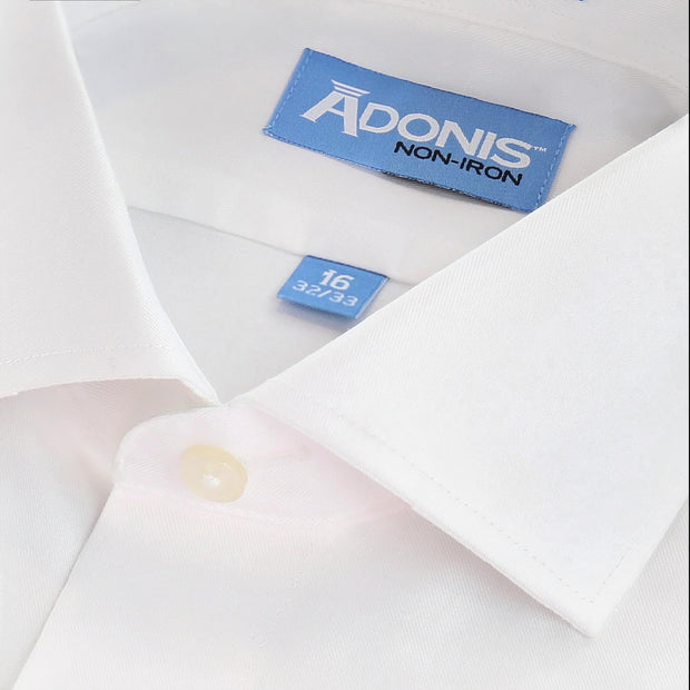 Adonis Supima Twill Non-Iron Cotton Men's Dress Shirt - Long Sleeve