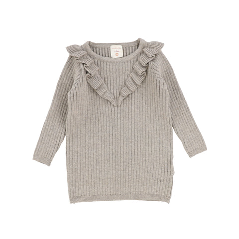 Analogie Ruffle Sweater - Taupe