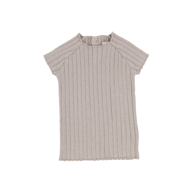 Analogie Short Sleeve Knit Sweater - Taupe